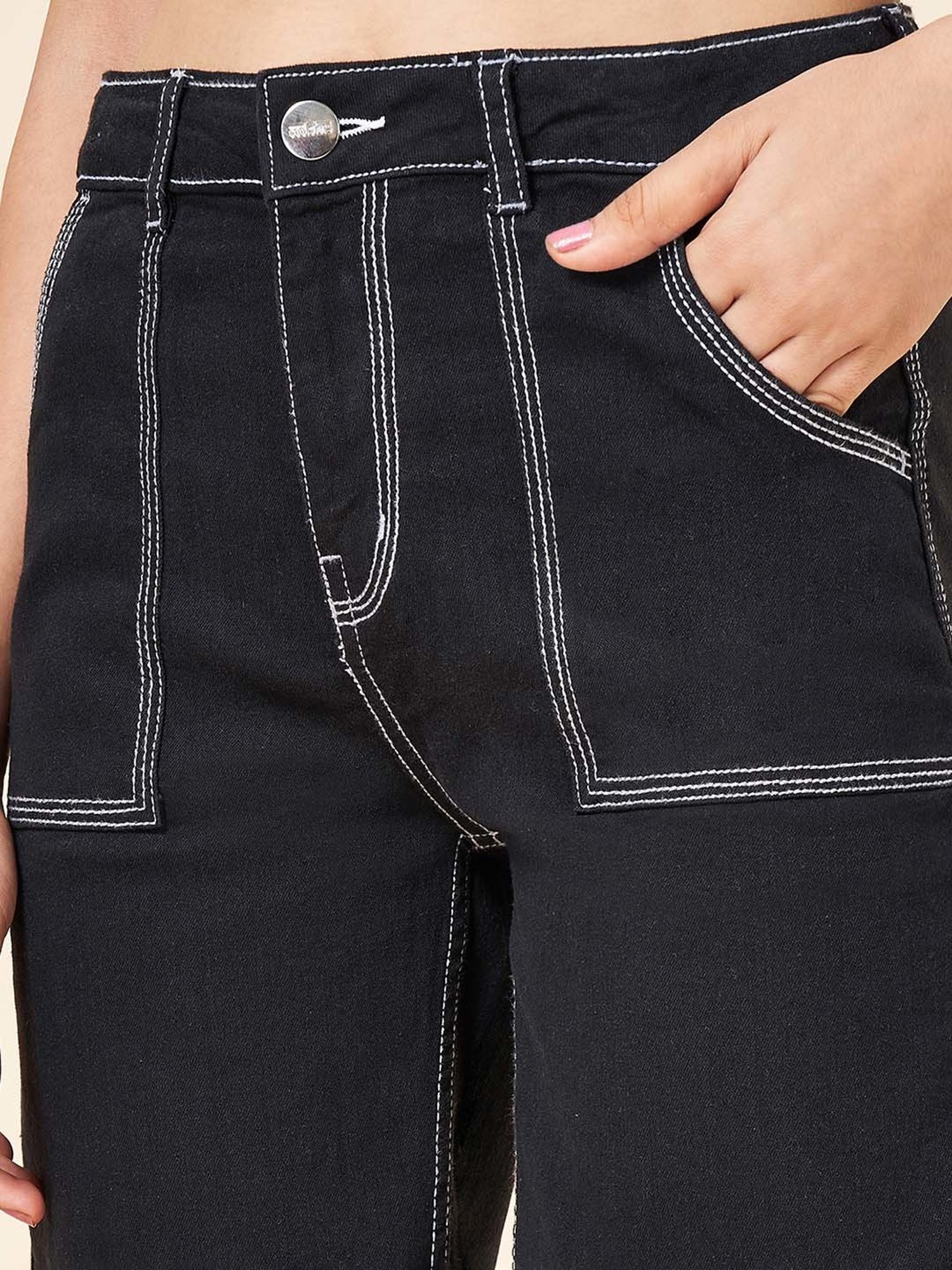 Coolsters by Pantaloons Kids Jet Black Cotton Regular Fit Shorts