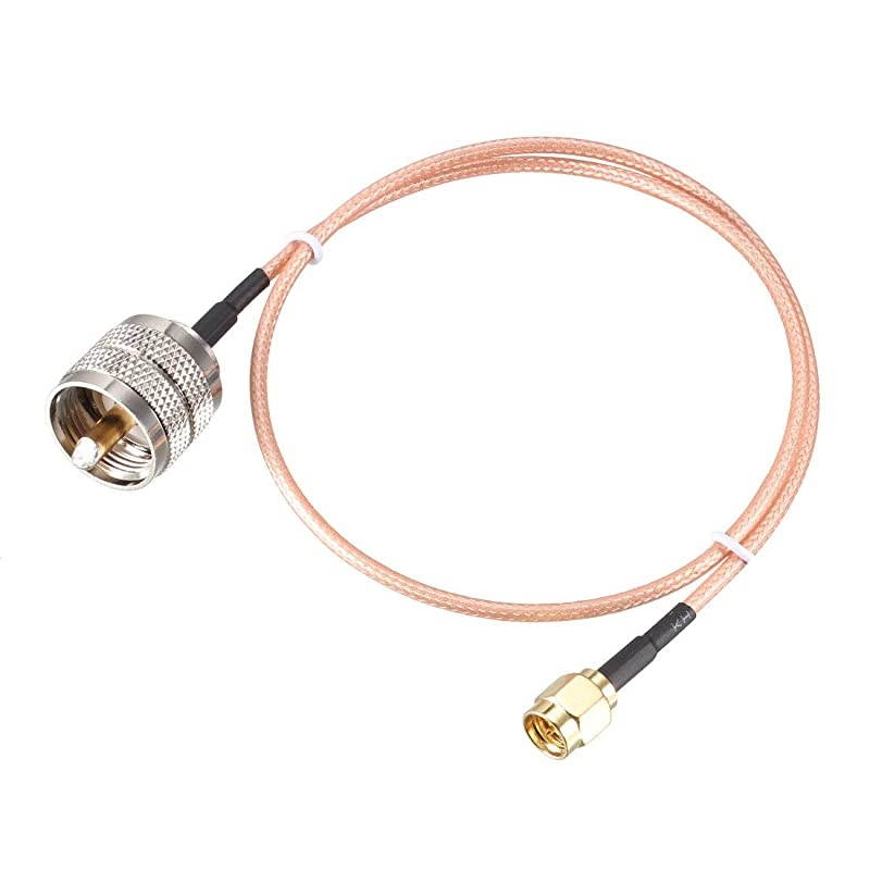 SMA Male to UHF PL259 Male RG316 RF Coaxial Coax Cable 15 ft