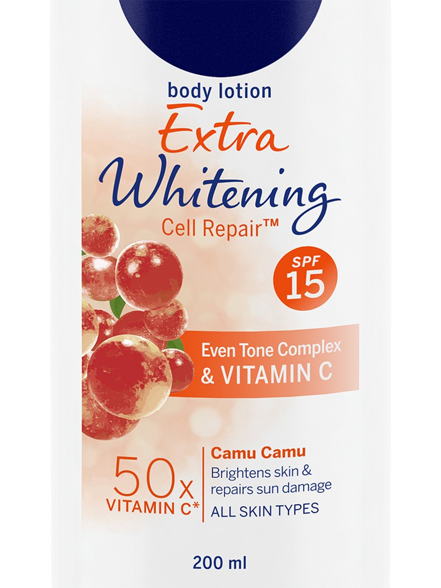 Nivea Body Lotion Extra Whitening Cell Repair SPF 15 - 200 ml