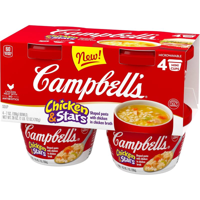 Campbell's R&W Chicken and Stars - 7oz/4pk