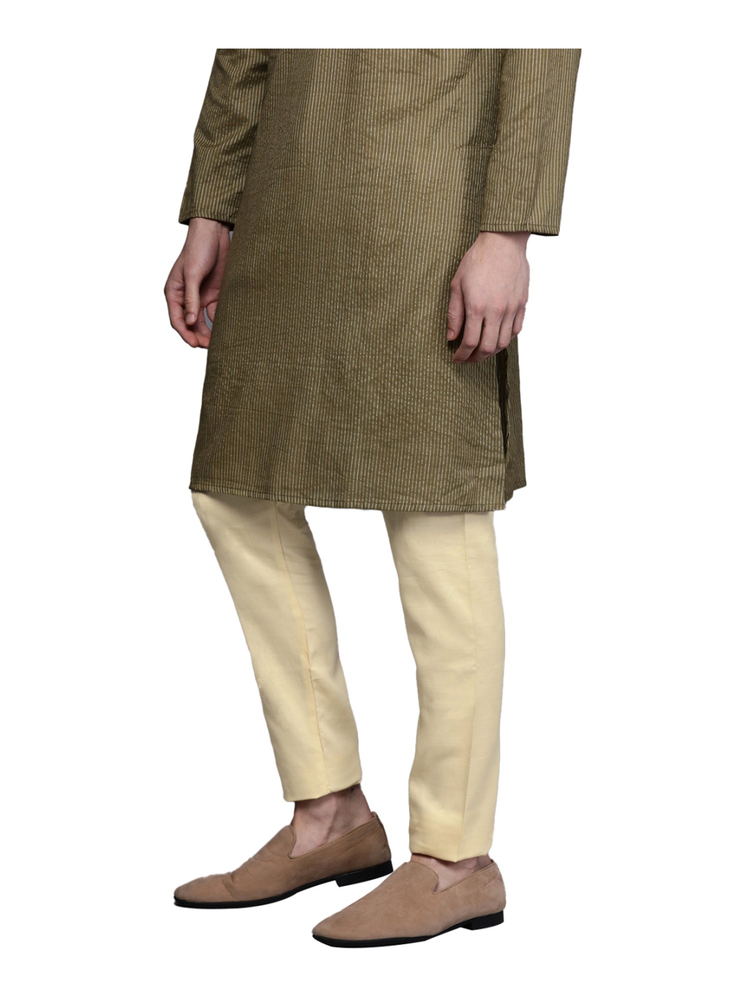 Ramraj ALAMEEN White Cotton Solid Dhotis