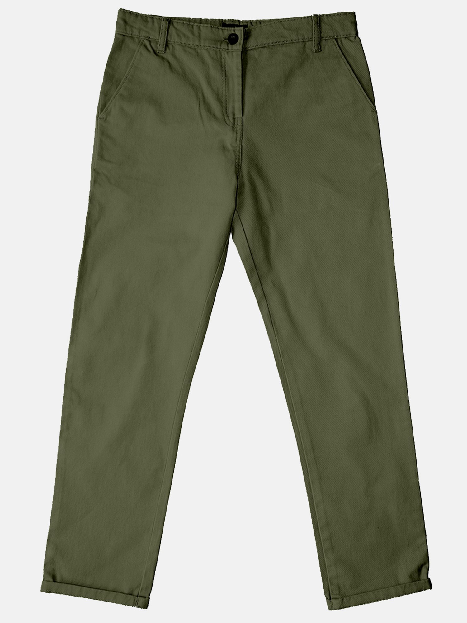 Kiddopanti Boys Olive & Black Solid Pants (Pack Of 2)