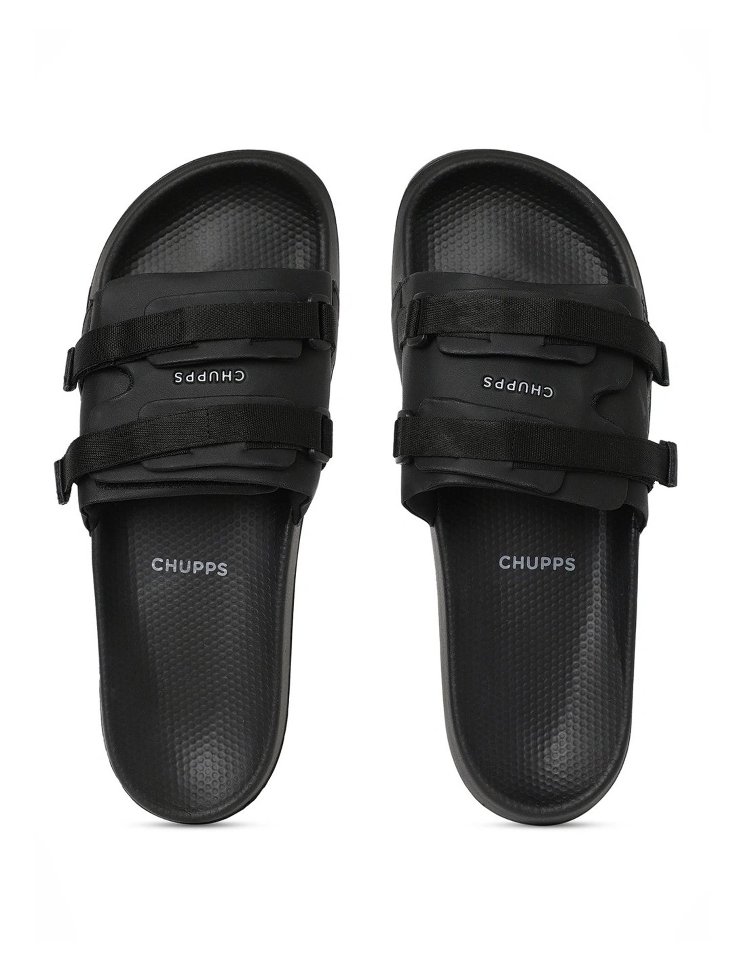 Chupps Men's Element ErgoX Plus Black Slides