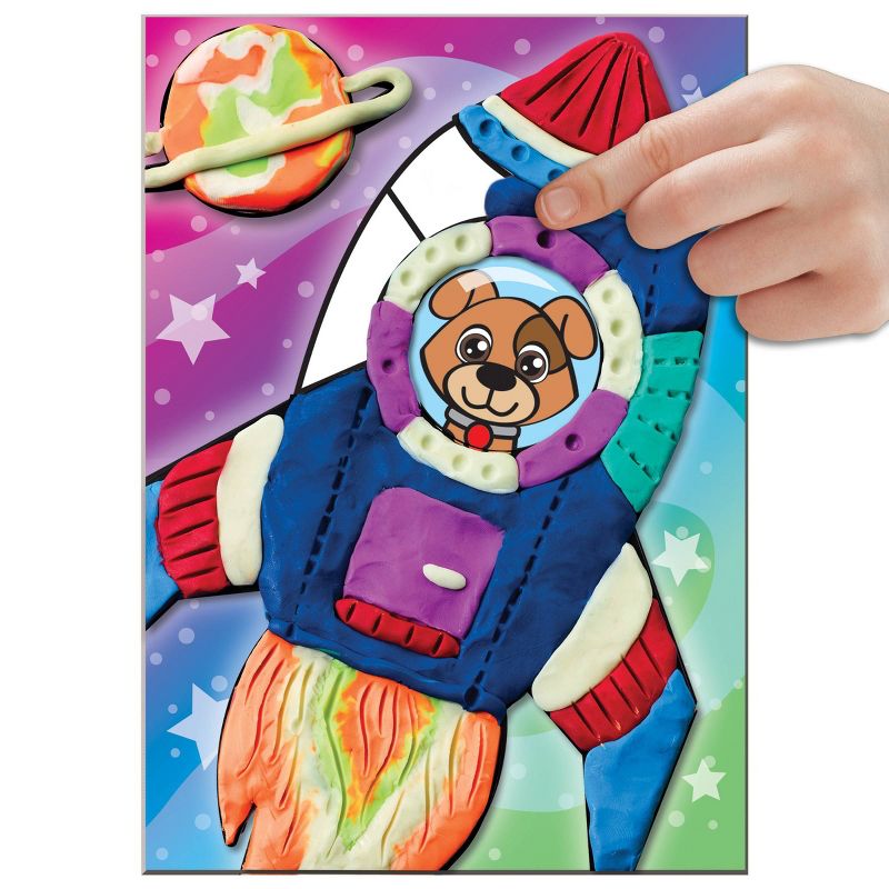 Faber-Castell Do Art Coloring with Clay Glow in the Dark Space Pets