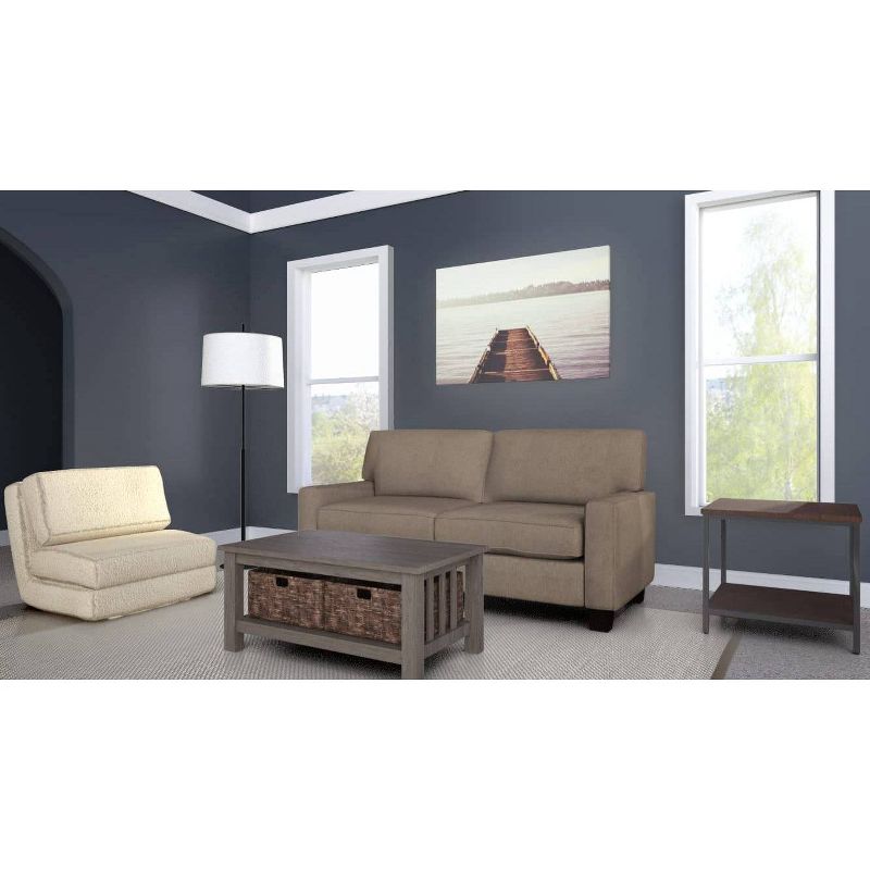 Sherpa Convertible Flip Lounge Chair Taupe - Urban Shop