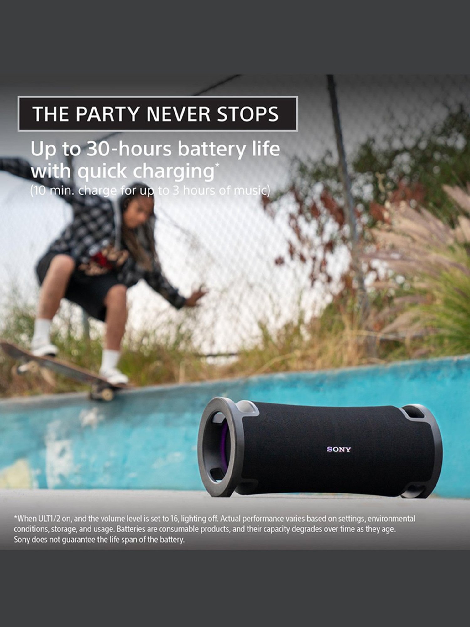 Sony New Launch ULT Field 7 Bluetooth Speaker with 30Hrs Battery (Black)