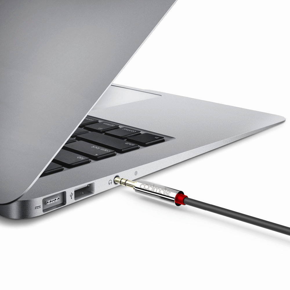 AUX Cable [ 2/Pack 4ft/1.2M - Copper Shell, Hi-Fi Sound Quality] - 3.5mm Audio Cable Male to Male / Auxiliary Cable / Aux Cord for Car Stereos, iPod, iPhone, Beats, Skullcandy and More (Black)