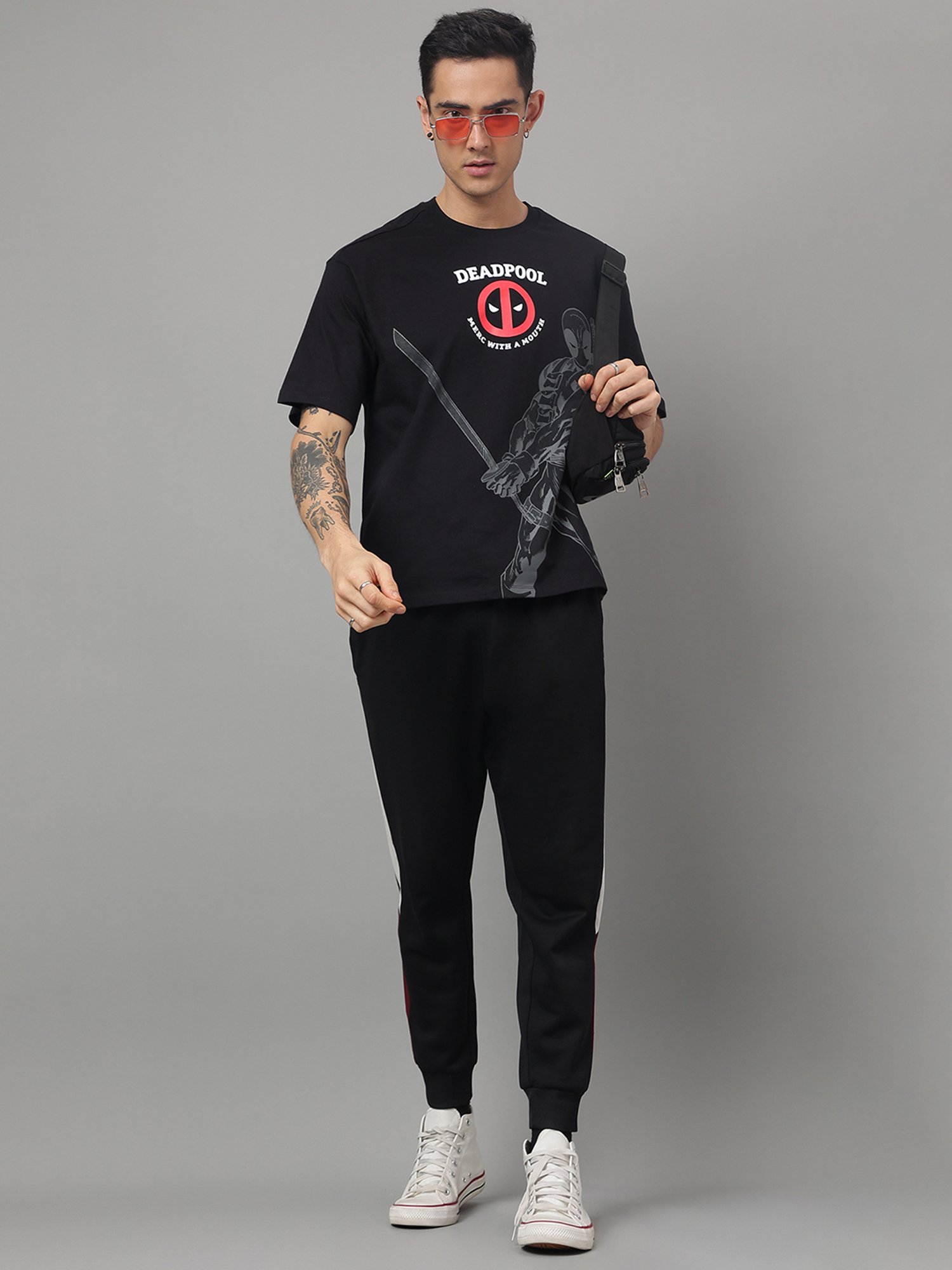 Free Authority Multicolor Regular Fit Avengers Printed Crew T-Shirt - Pack of 3