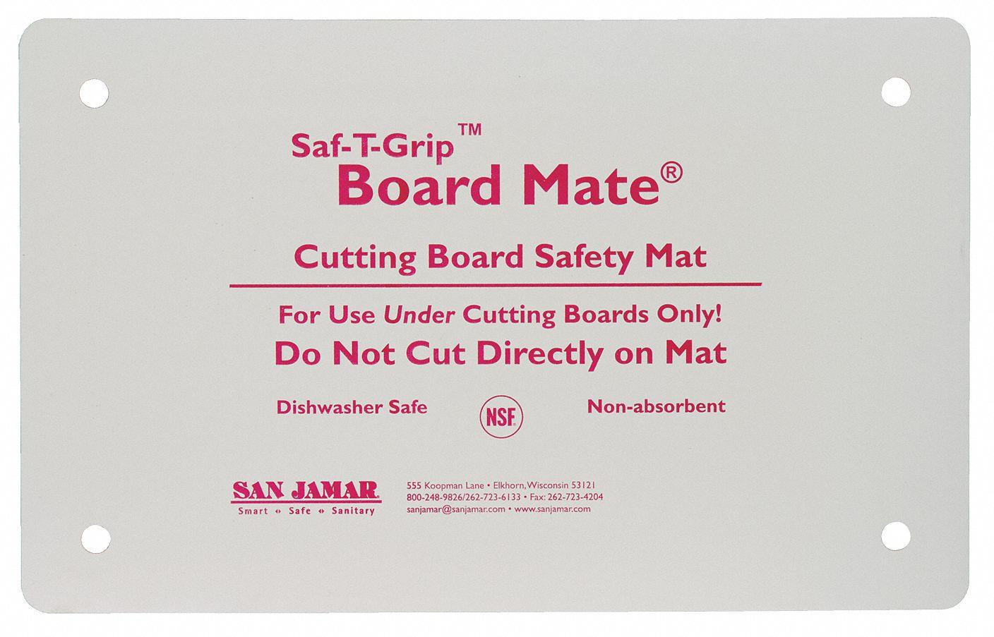 SAN JAMAR CBM1318GR Cutting Board Mat,13x18,White