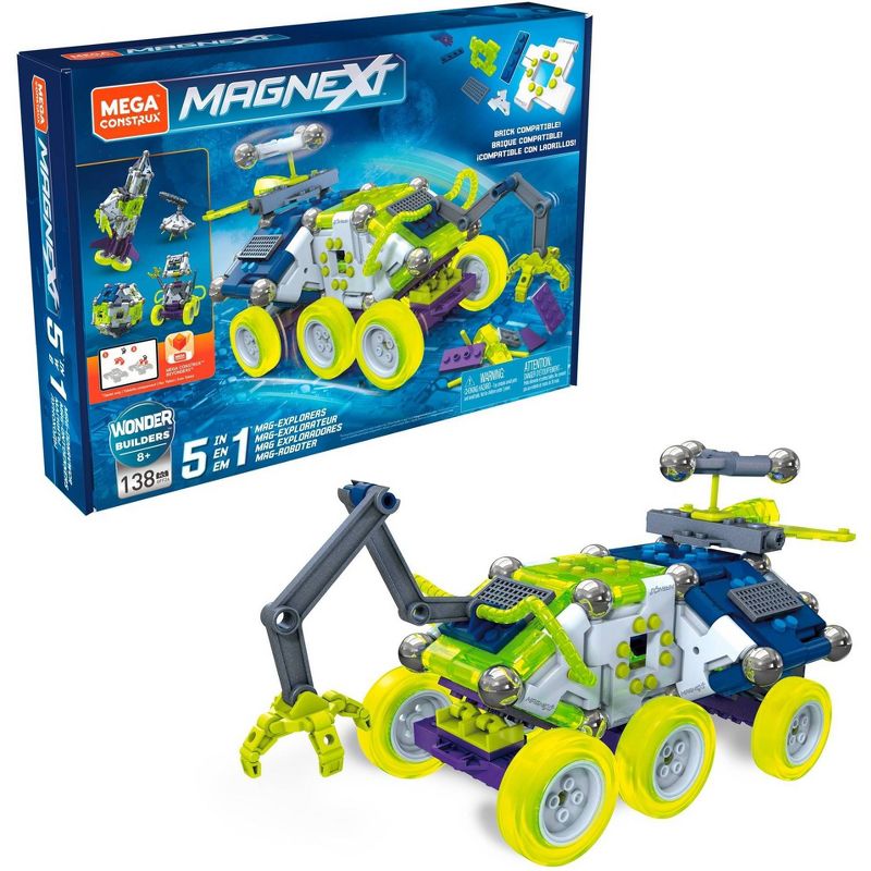 Mega Construx Magnext 5-in-1 Mag-Explorers Construction Set