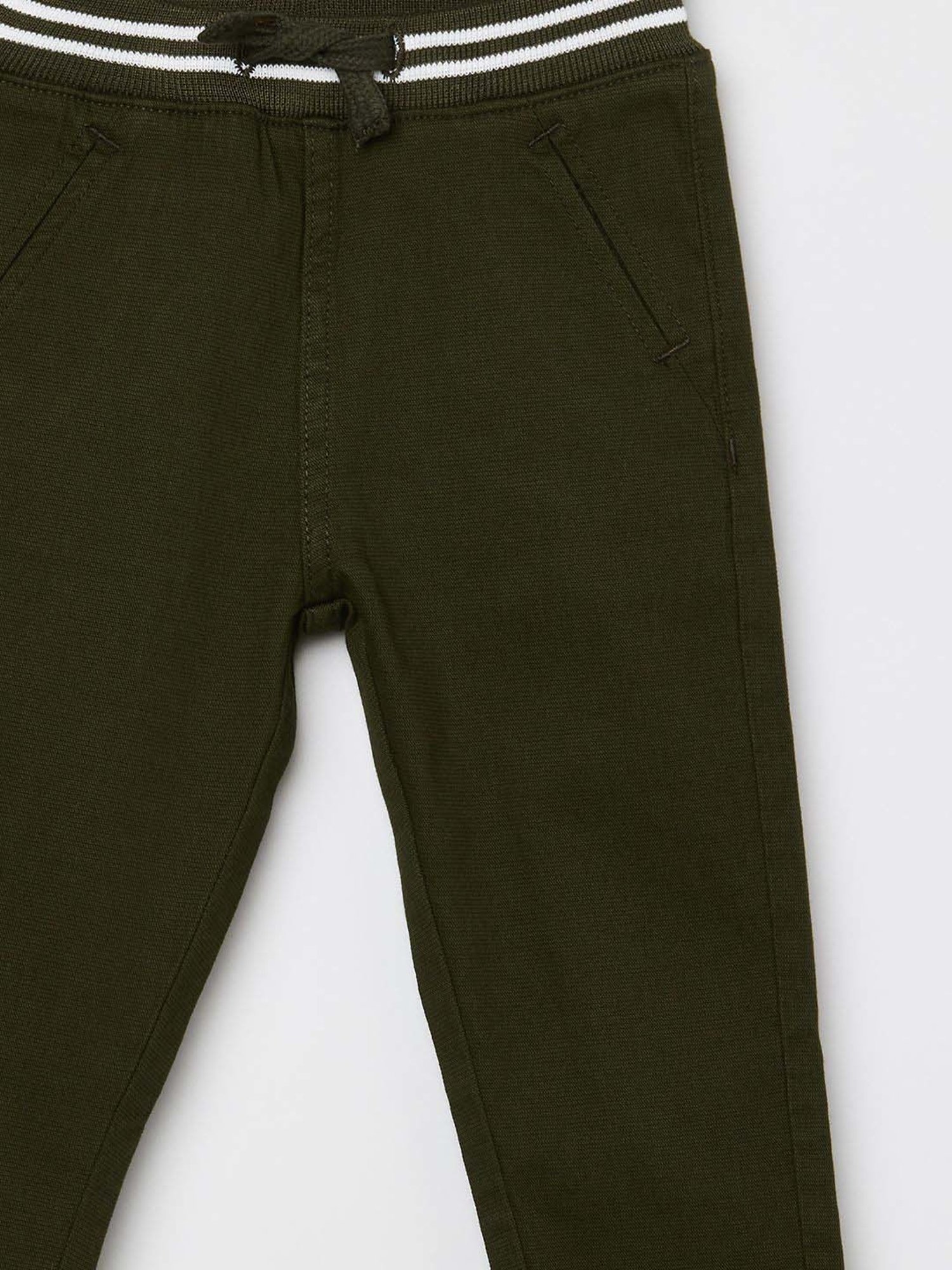 Juniors by Lifestyle Boys Beige Cotton Solid Woven Bottom