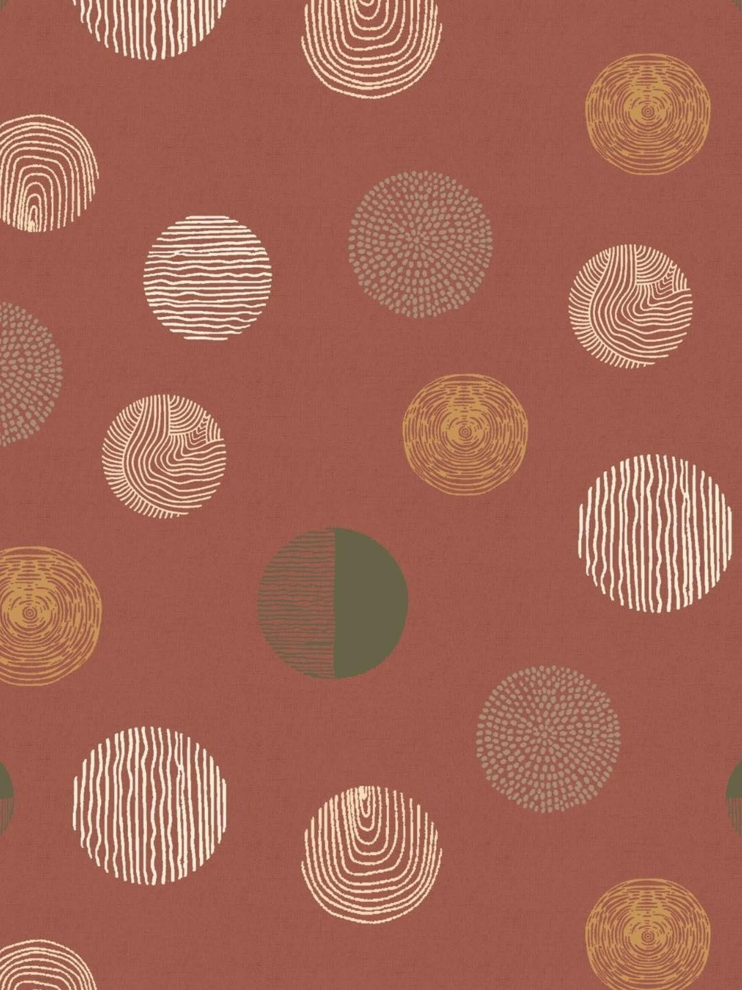 SPACES DRAPE STORY Boho Digital Print Brown Polyester 5 ft Window Curtains - Set of 2