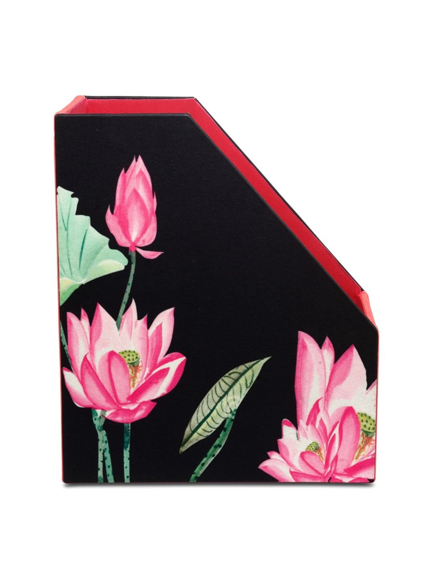 SEJ by Nisha Gupta Black Magazine Rack - Set of 1