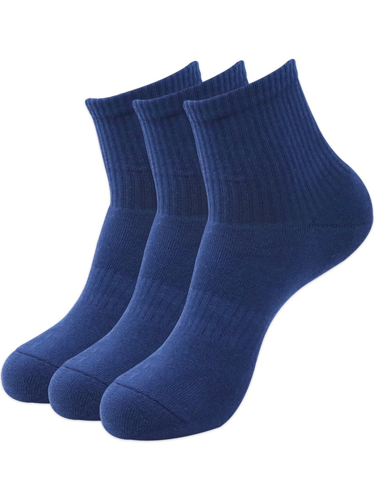 Balenzia Navy Free Size Self Pattern Socks - Pack of 3