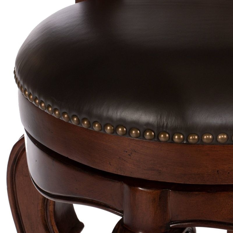 30" Burrell Wood Swivel Barstool Brown/Cherry - Hillsdale Furniture