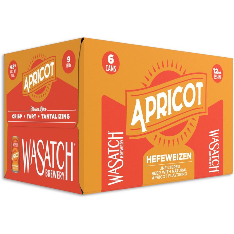 Wasatch Apricot Hefeweizen Beer - 6pk/12 fl oz Cans