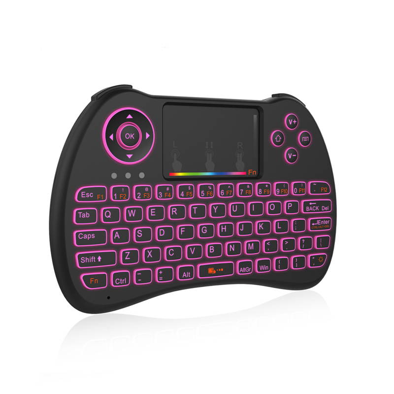 Colorful Backlight Air Mouse Wireless Mini Keyboard with Backlit H9 Remote Control for X92 X96 T95Z Plus M8S Android TV Box