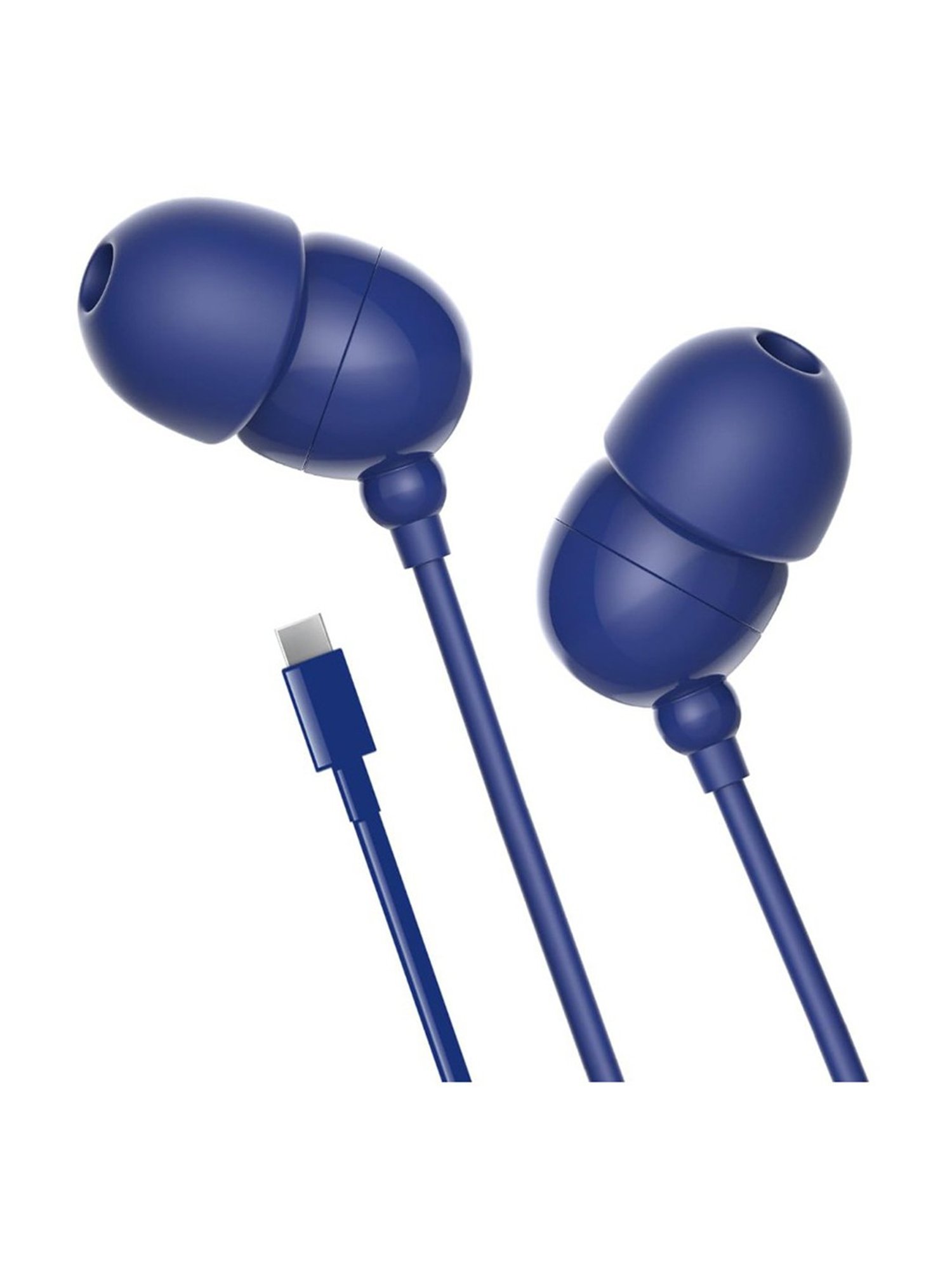 Blaupunkt EM06 in-Ear Type C Wired Earphone with Mic, Deep Bass HD Sound & Noise Isolation (Blue)