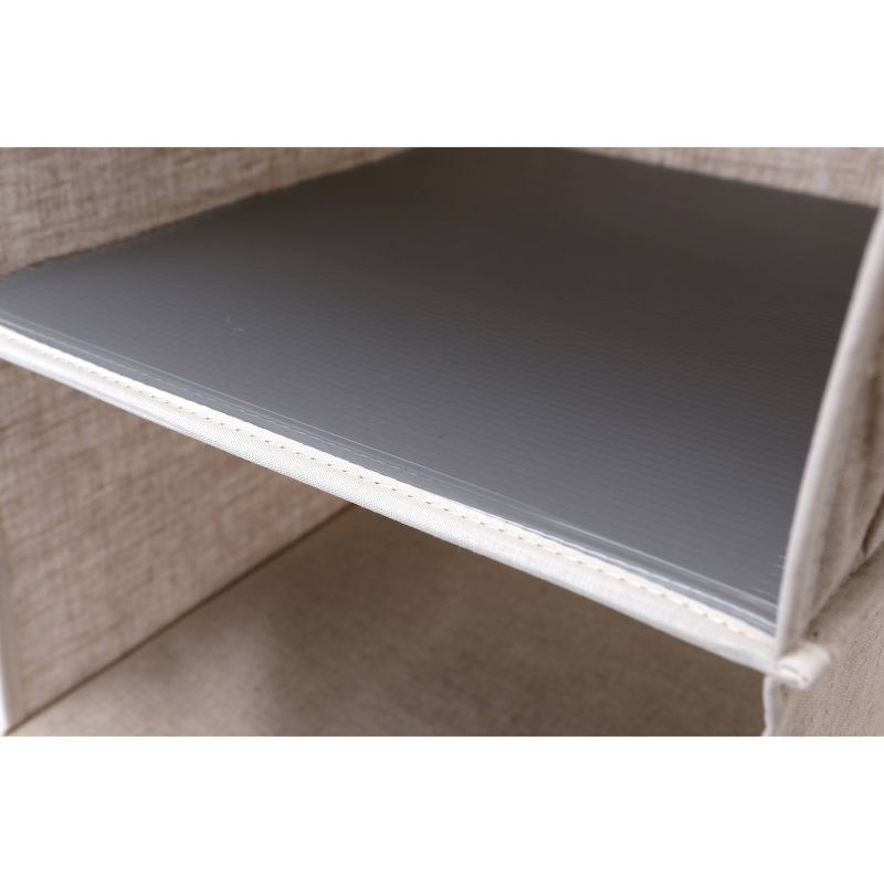 StorageWorks 6-Shelf Hanging Closet Organizer in Sandstone