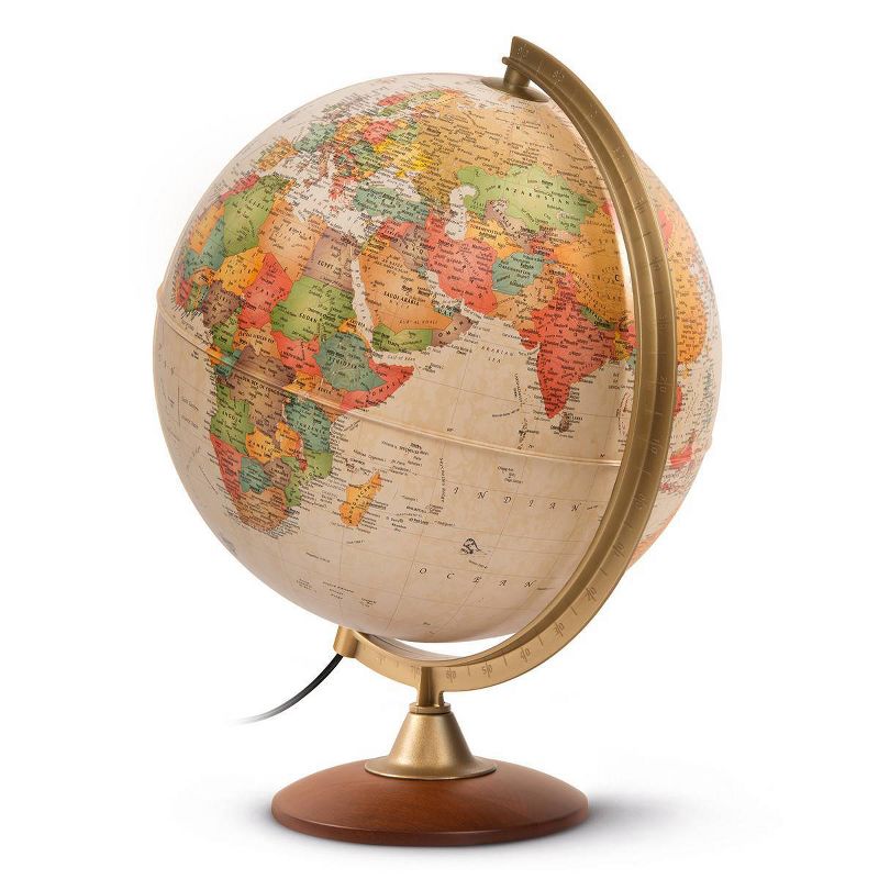 Journey Antique Illuminated Globe - Waypoint Geographic