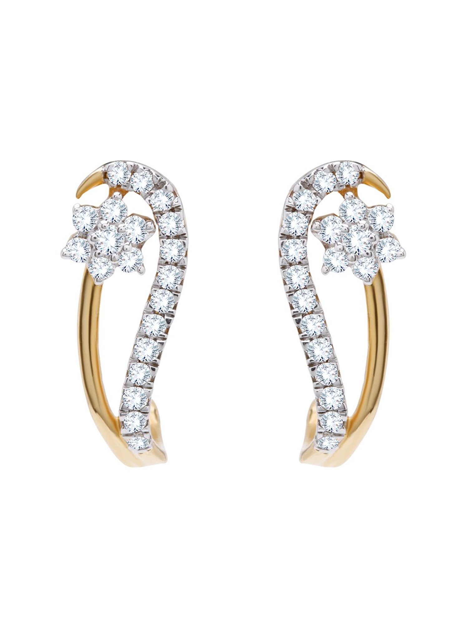 Waman Hari Pethe Jewellers 18k Gold & Diamond Earrings for Women