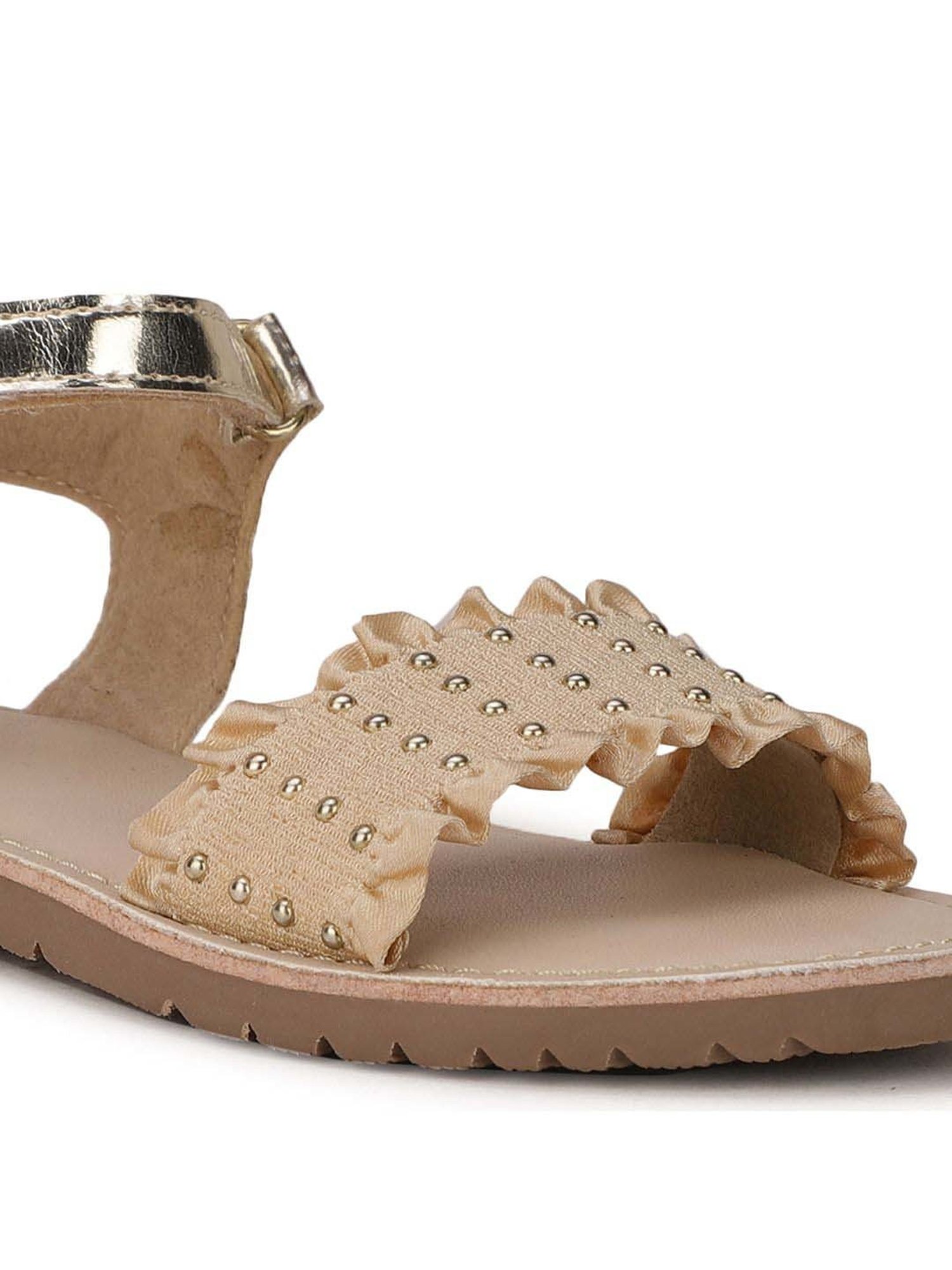 Bubblegummers by Bata Kids Beige Ankle Strap Sandals
