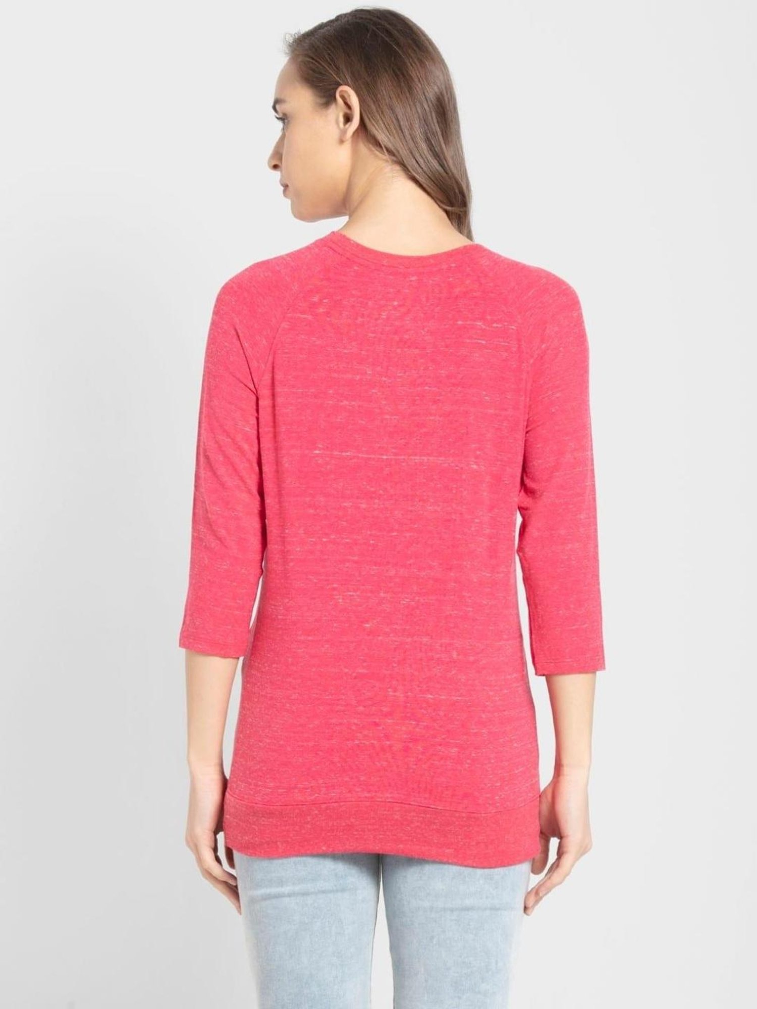 Jockey Pink Self Print T-shirt