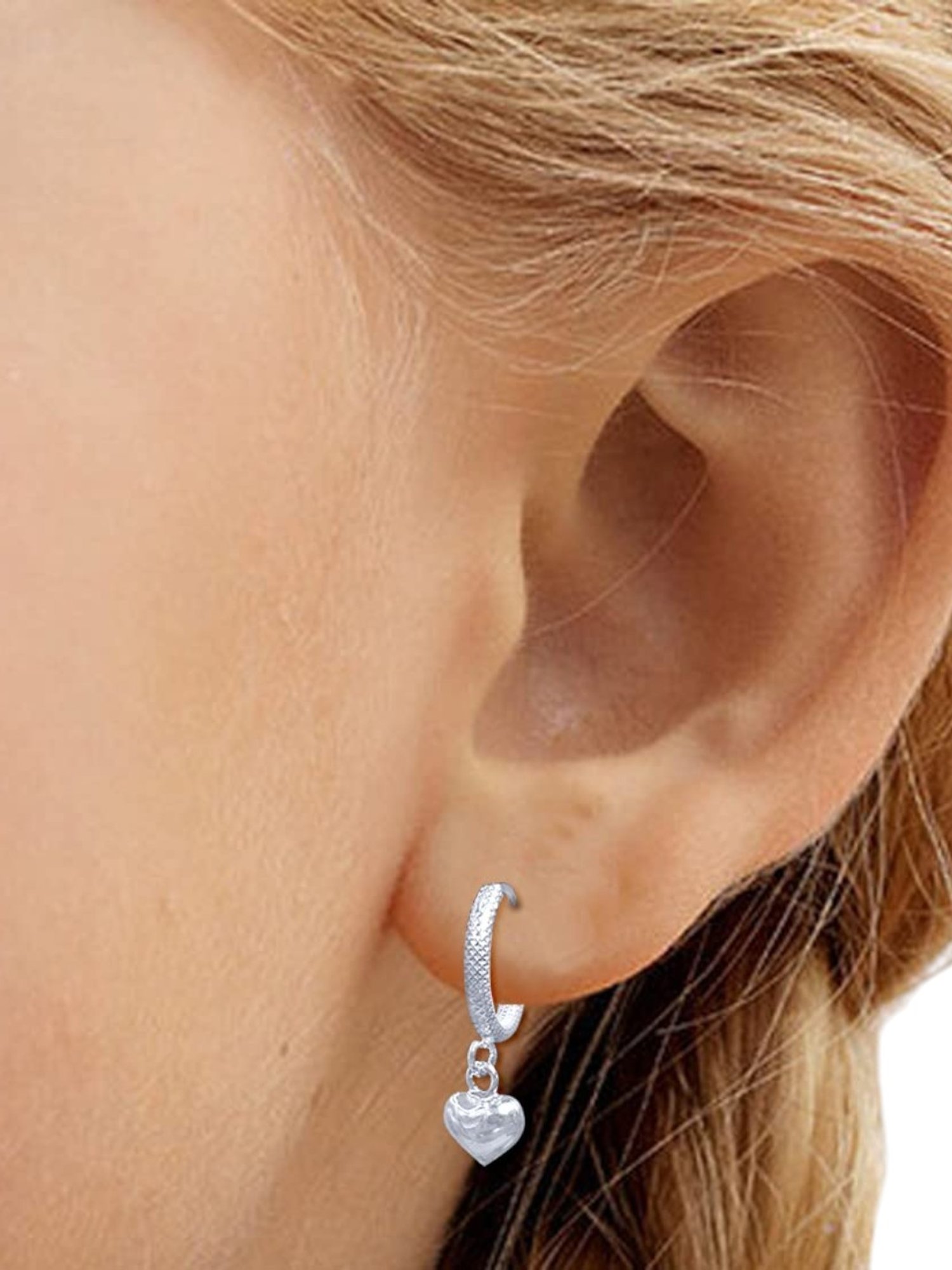 Taraash 925 Sterling Silver Charm Hoop Earrings for Kids Girls