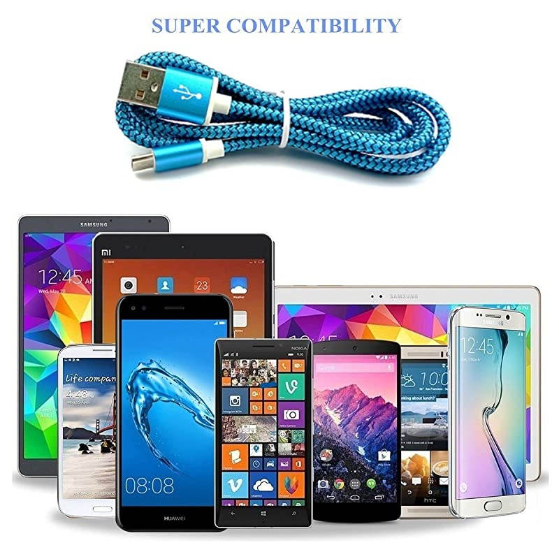 USB Cable Android 2pack 6FT USB Fast Quick Charger Cord for Samsung S7 S6 Edge Plus Note 54 Galaxy J7 J5 J3 Prime Star Pro Tablet Tab A 101 80 S 105 E 96 PS4 Xbox One Controller