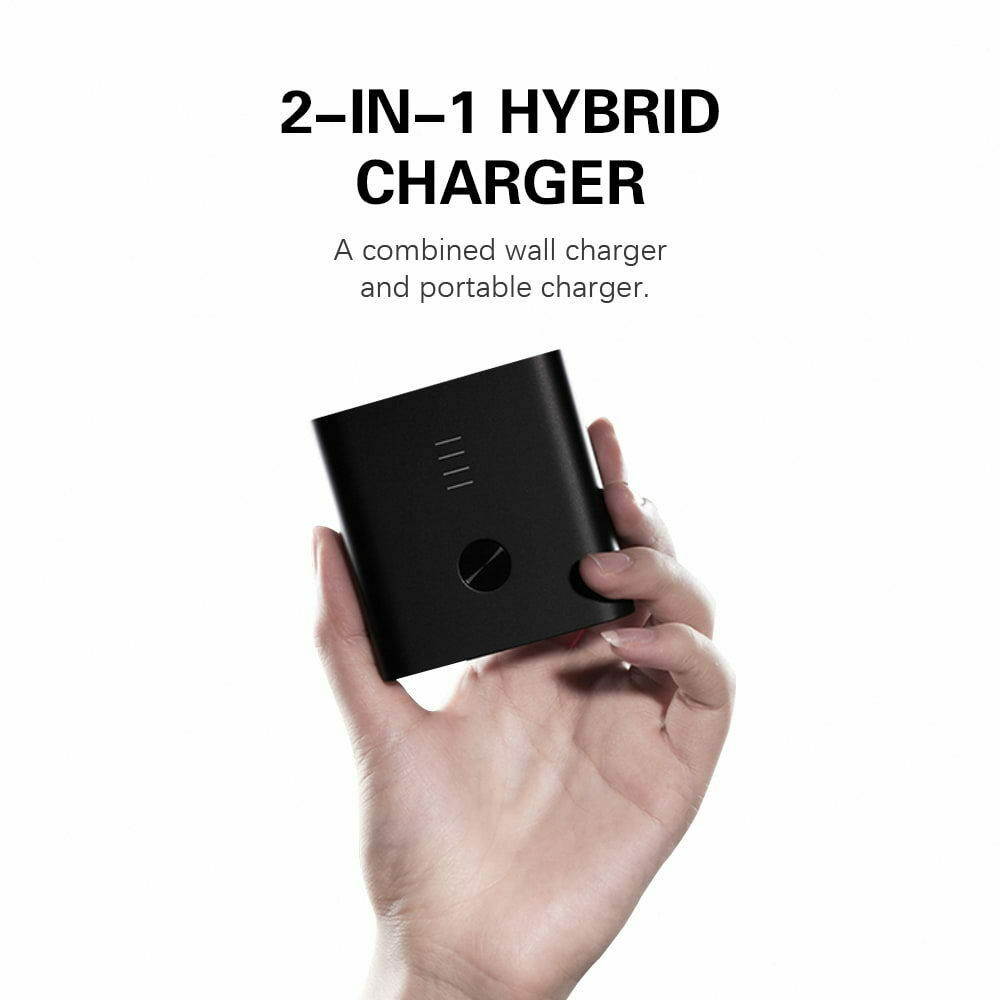 ZMI Portable Charger 6700mAh with Dual USB Wall Charger, Foldable Plug and Quick Charge 3.0, Battery Pack for iPhone, iPad, Android, Samsung Galaxy and More