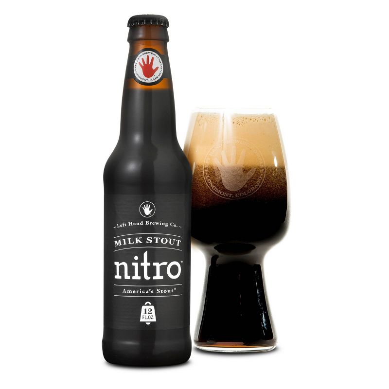 Left Hand Nitro Milk Stout Beer - 6pk/12 fl oz Bottles