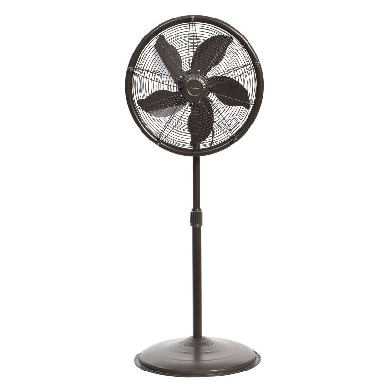 Air King 18" 1/6 HP 3-Speed Adjustable Height Floor Fan with Roll-About Stand