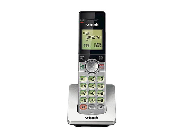 VTech CS6949 DECT 6.0 Expandable Corded/Cordless Answering System, Silver/Black