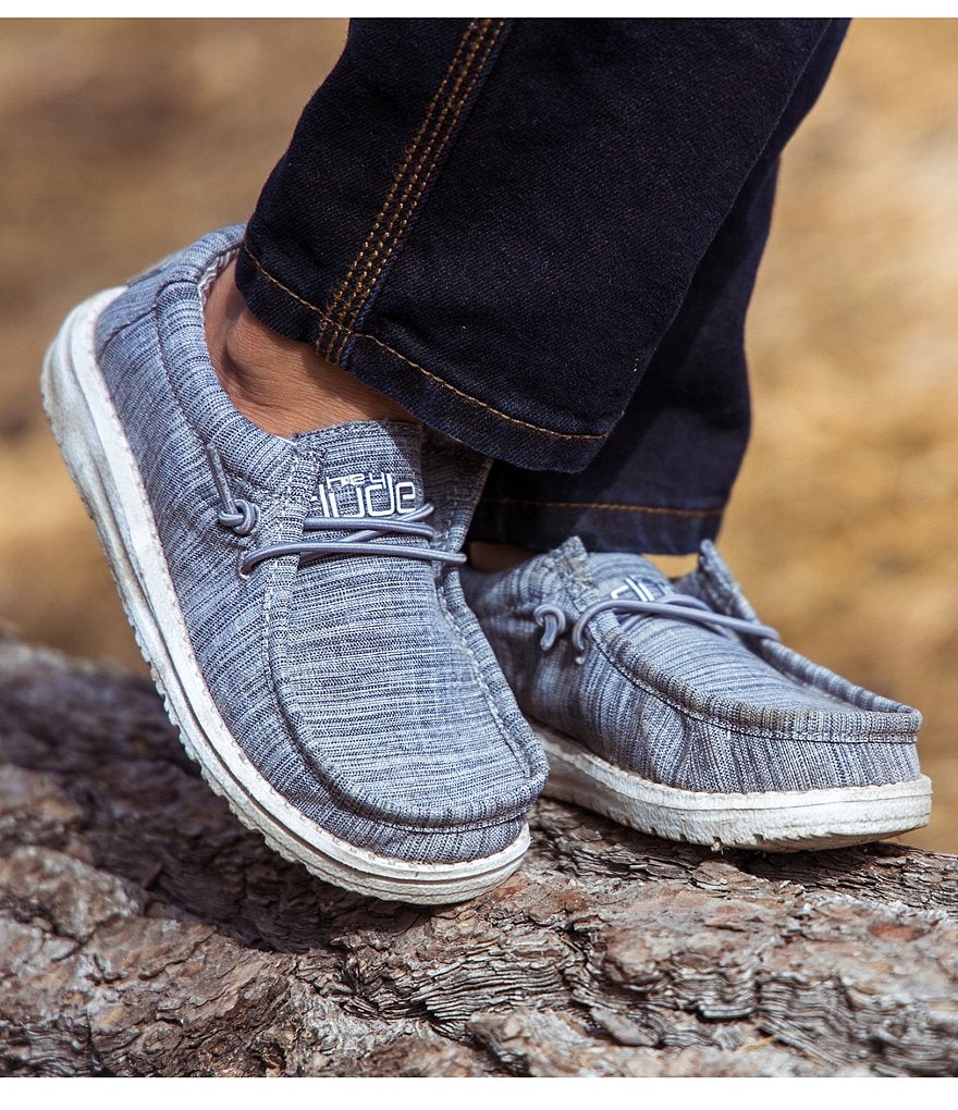 Hey Dude Boys' Wally Linen Washable Slip-Ons (Toddler)