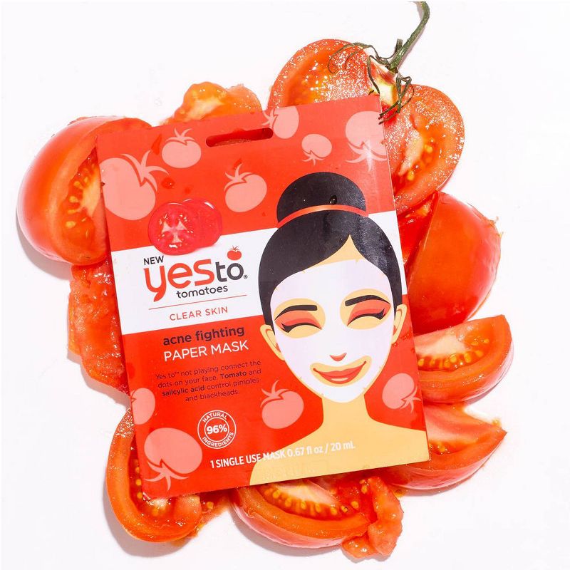 Yes To Tomatoes Paper Mask Skincare Set - 3ct/0.67 fl oz each