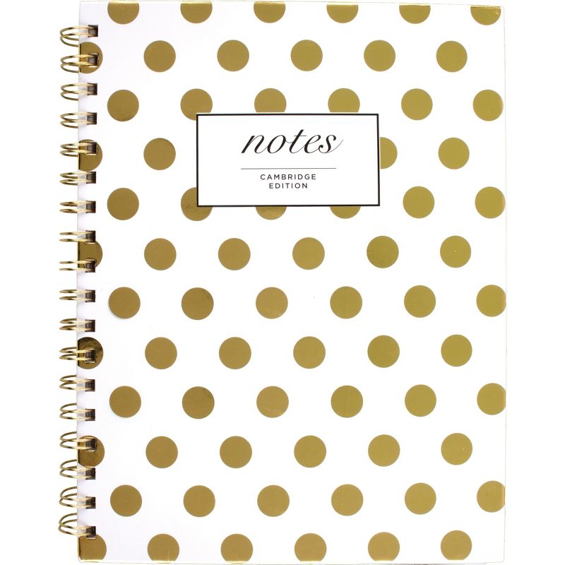 Cambridge Gold Dots Hardcover Notebook 9 1/2 x 7 80 Sheets 59016