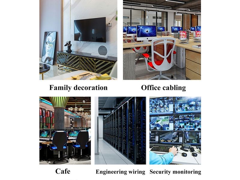 Cat 7 Ethernet Cable 100 ft LAN Cable Internet Network Cord for PS4, Xbox, Router, Modem, Gaming, White Flat Shielded 10 Gigabit RJ45 High Speed Computer Patch Wire.