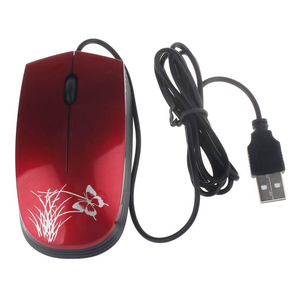 2018 HOT Fashion USB 2.0 Wired Mini Optical LED Mouse For PC and Laptop Computers Gamer Mice For PC Laptop Desktop Drops