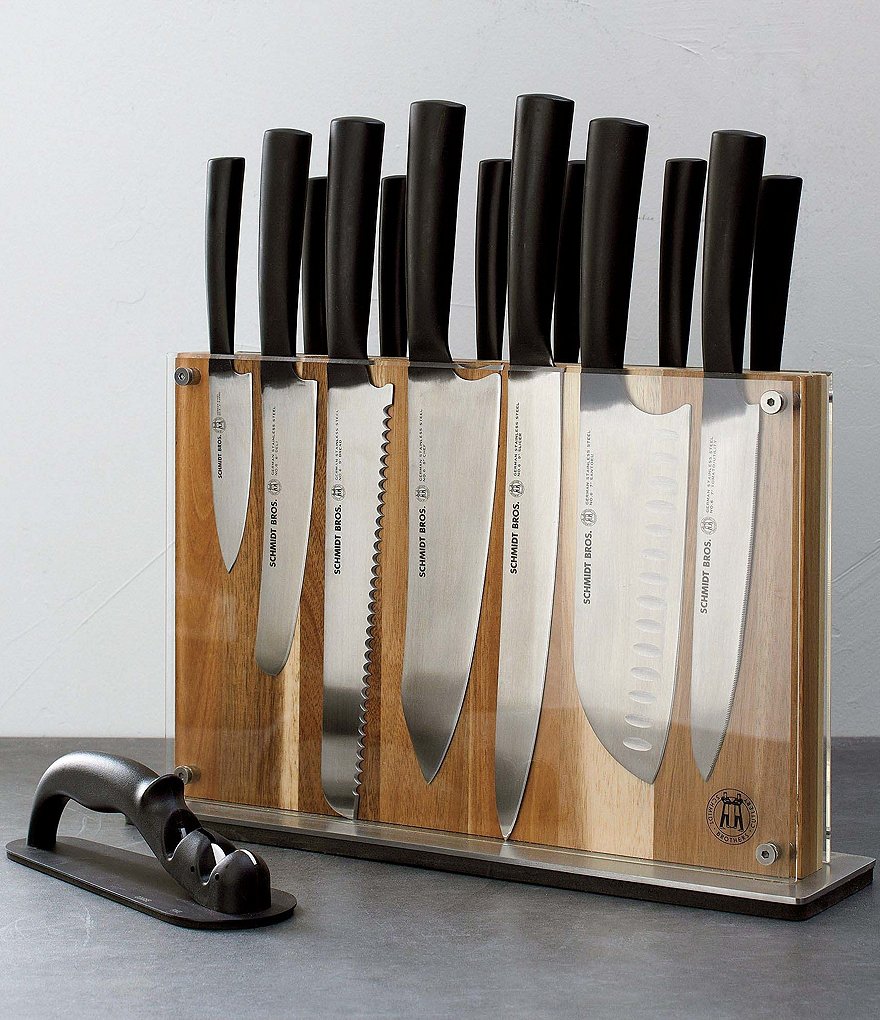 Schmidt Brothers Cutlery Carbon 6 15-Piece Knife Block Set