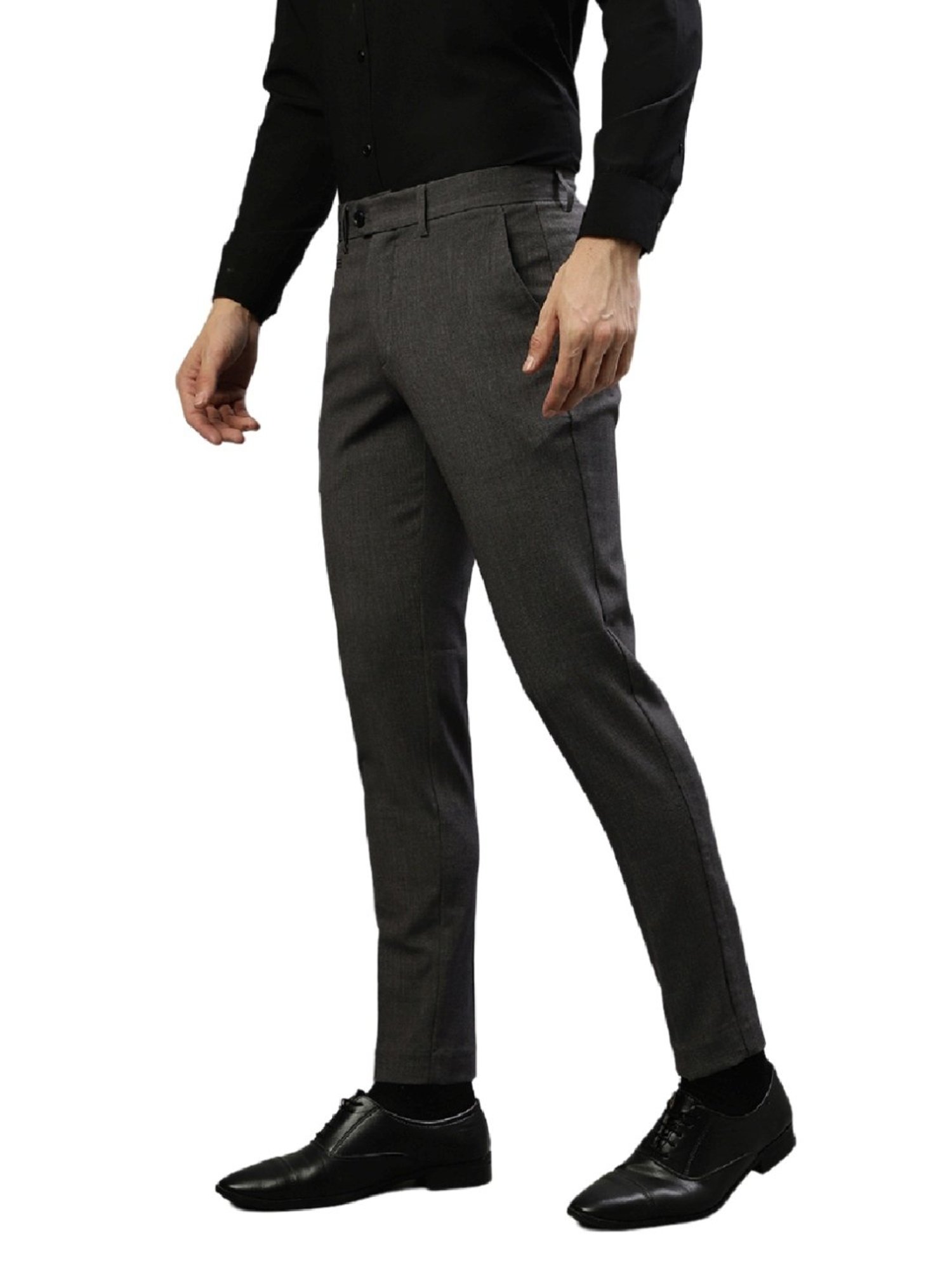 Lindbergh Grey Slim Fit Trousers