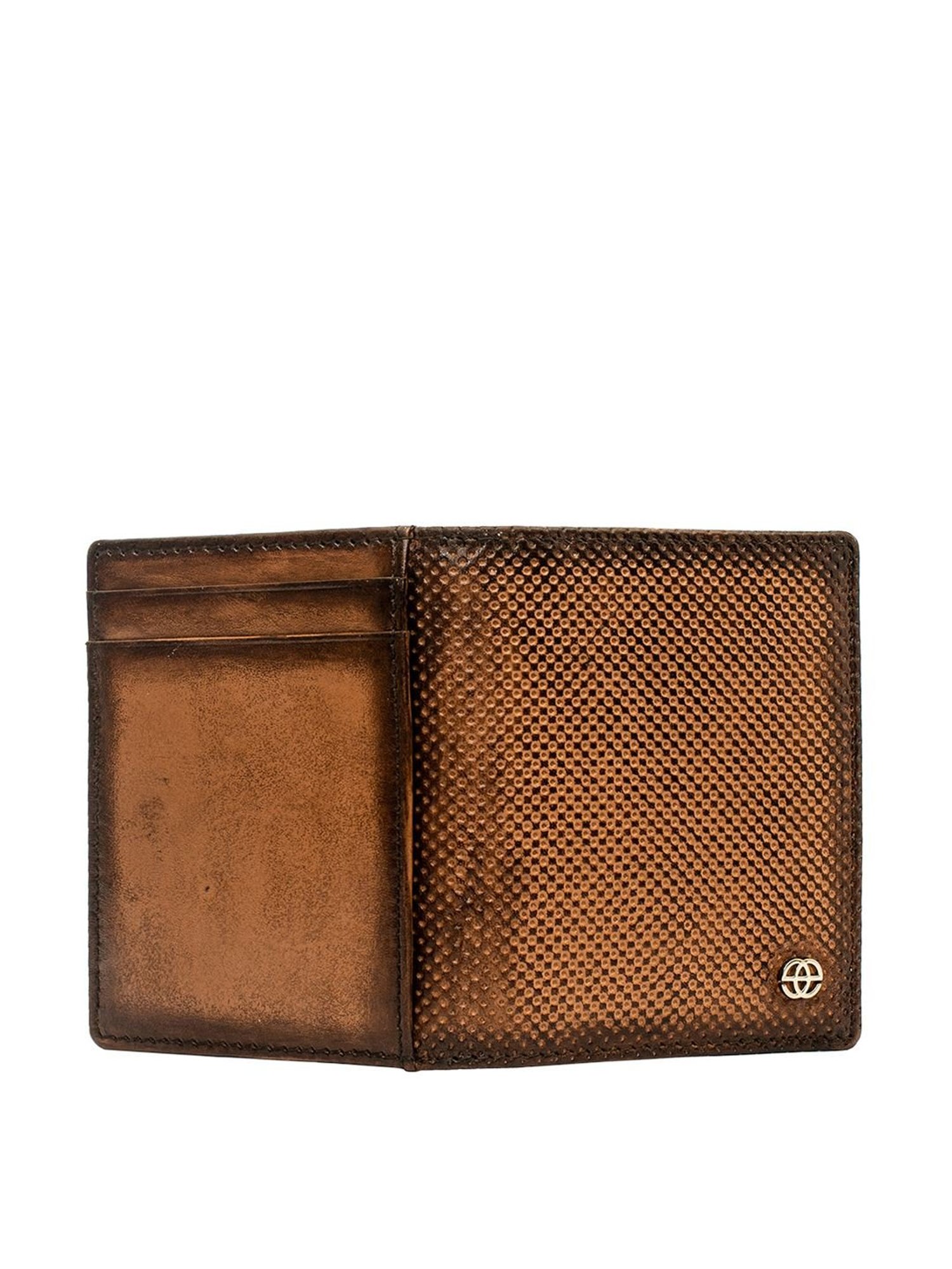 Eske Paice Tan Perforated Small Card Holder