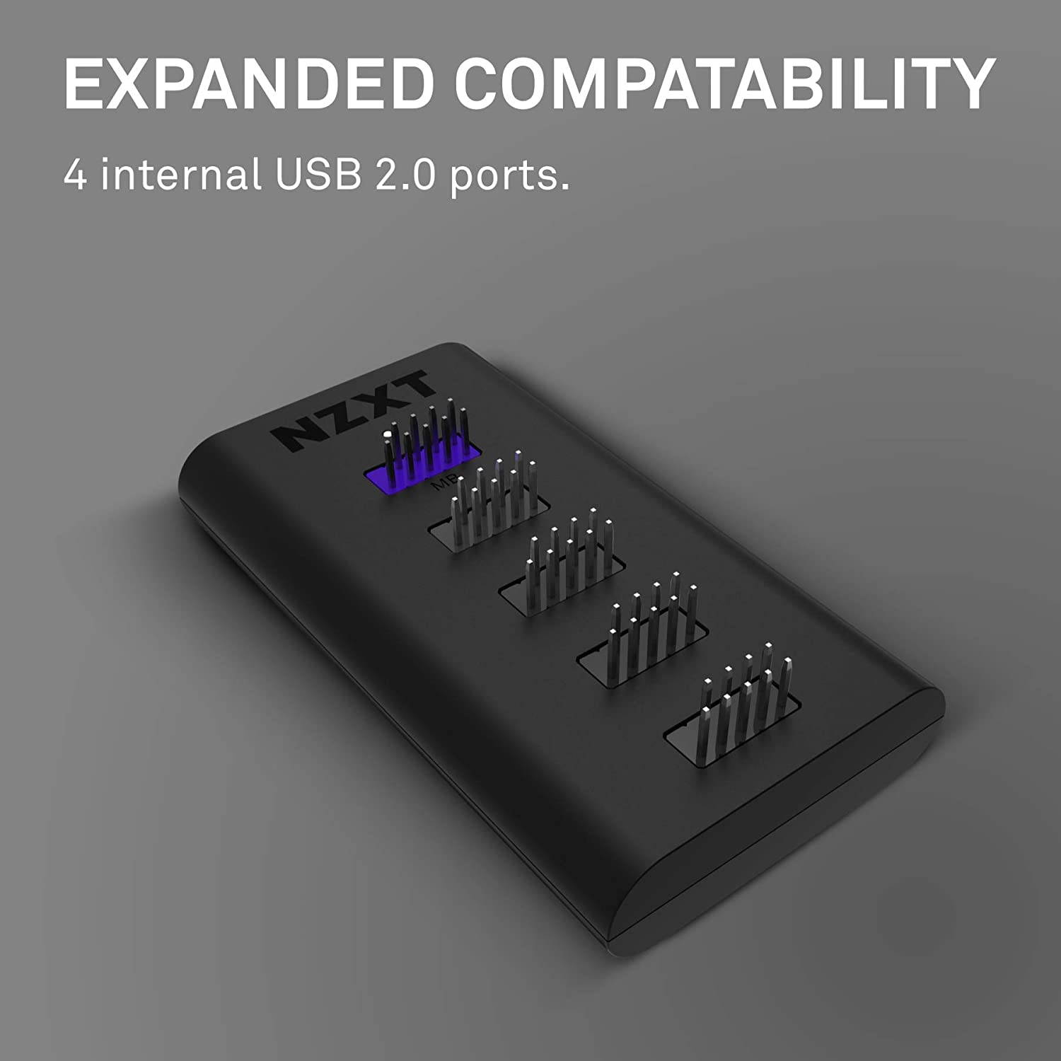 Internal USB Hub 3 - AC-IUSBH-M3-4 Internal USB 2.0 Ports - 3M Dual Lock Tapes - Magnetic Body - Plug and Play