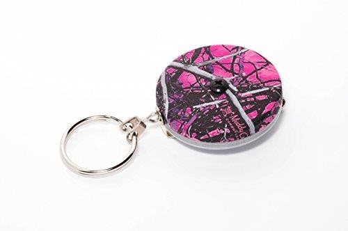 Key-Bak Original #5R with 24" Stainless Steel Chain, Steel Belt Clip, 8 oz. Retraction Force & Split Ring (Muddy Girl Pink)