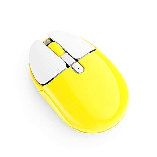 Rechargeable Wireless Mouse Mini Portable Mobile Mouse 1200DPI Silent 3 Buttons Optical Mouse with Nano Receiver Home Office Cordless Mice for PC Laptop Computer