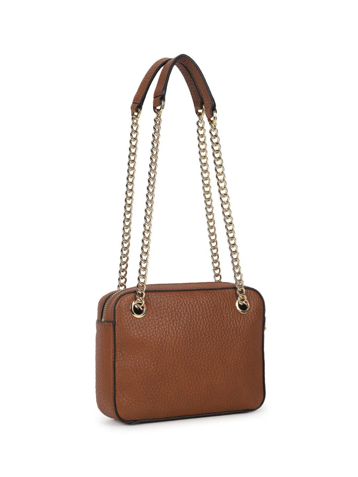 Pollini Brown Printed Medium Shoulder Bag