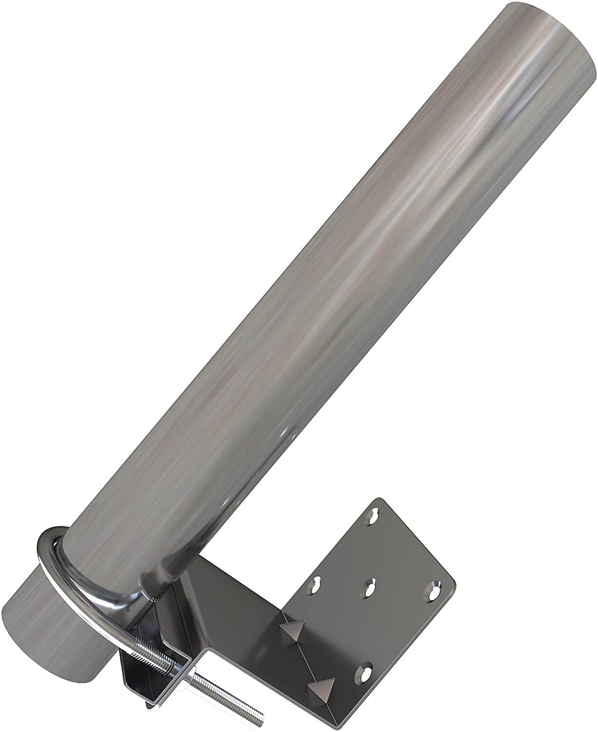 Antenna Pole Mount for Wifi, TV or LTE/4G Antennas (Yagi, Panel, Grid or Omni) Length 10 inch - 1.5" Mast Diameter (Outdoor and Weatherproof) Roof/Wall/Attic Mounting Hardware Included - Tupavco TP570