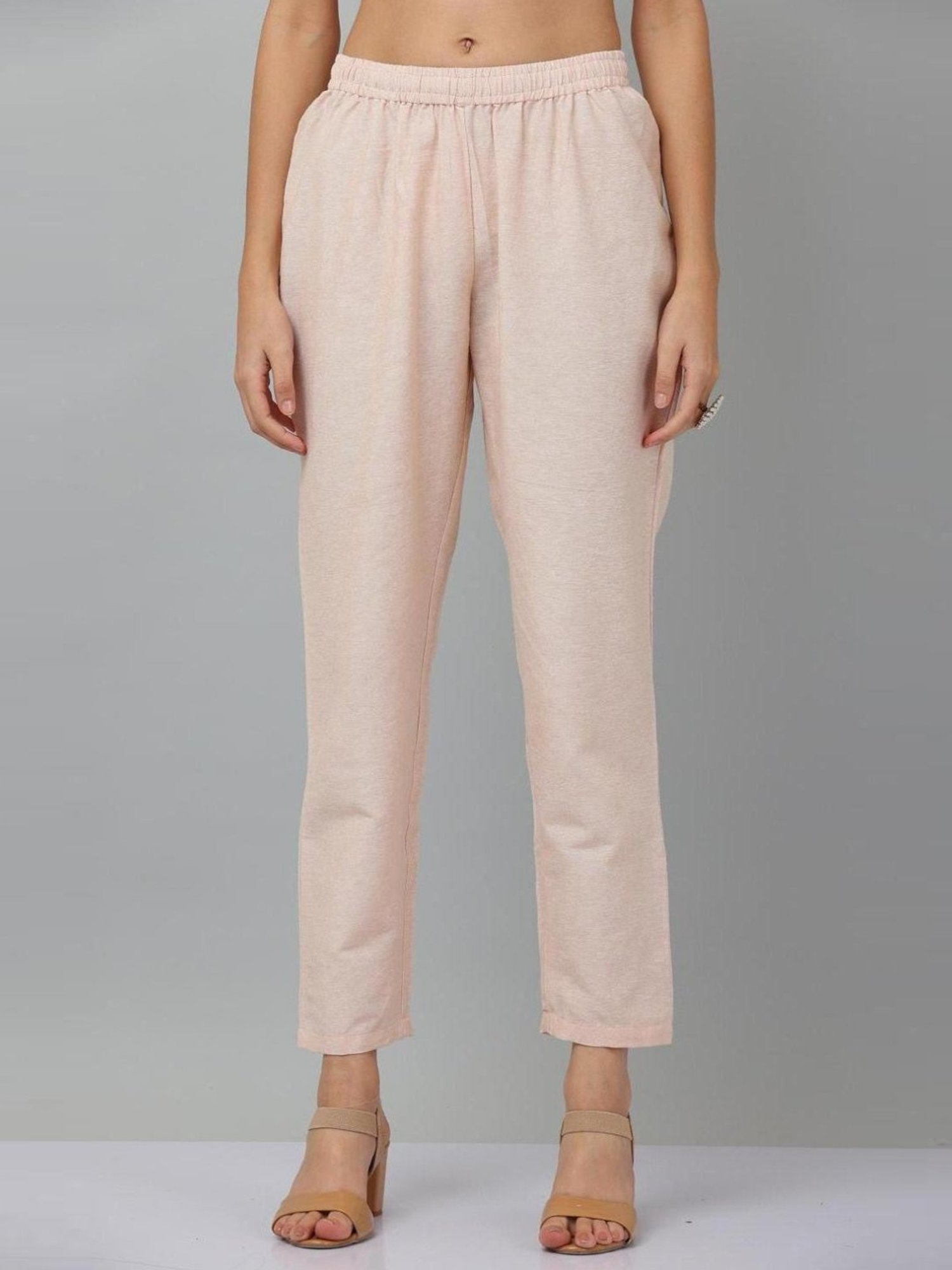 Kaanchie Nanggia Beige Causal Wear Shirt and Pant Set