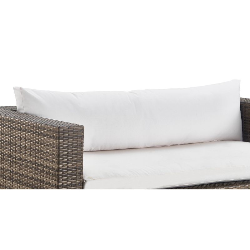 Oceanside 61" All-Weather Wicker Loveseat - Gray - Finch