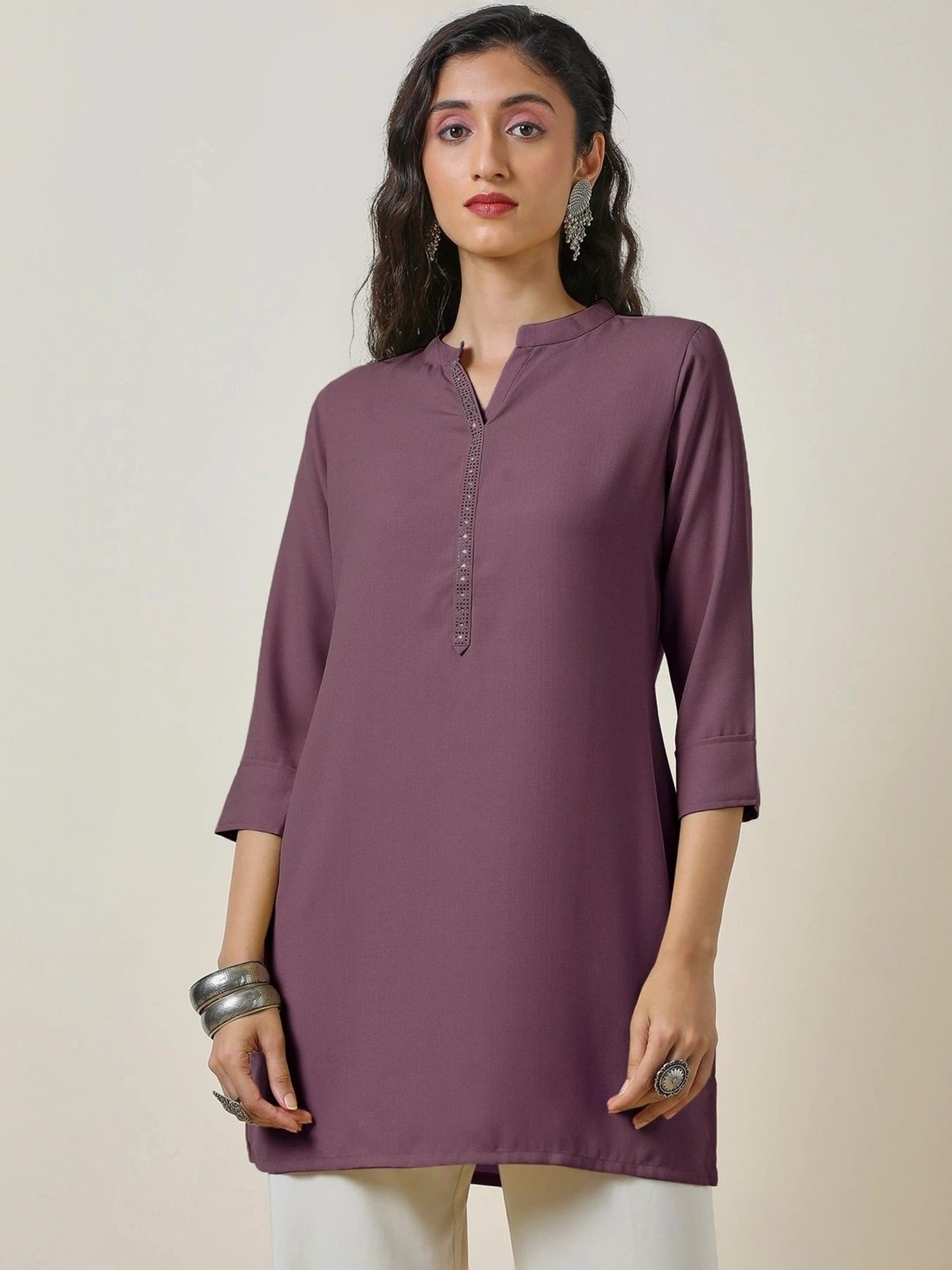 Soch Purple Plain Tunic