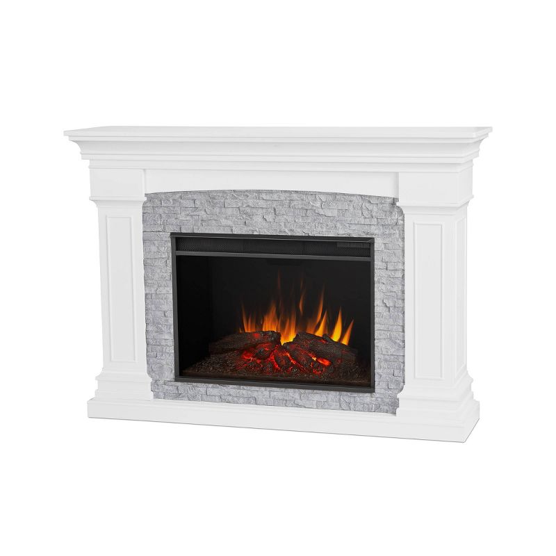 Real Flame Deland Grand Electric Fireplace White